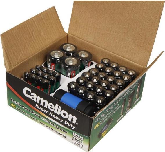 Immagine prodotto Camelion Set di batterie Micro, Mignon, Ba (40 pz., AA, AAA)