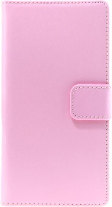 Actual product image NoName Slim Leather Book Case for Sony Xperia Z3 - pink (Sony Xperia Z3)