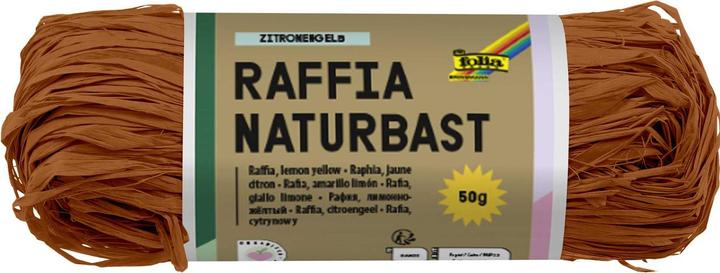Produktbild Folia Bringmann Naturbast Raffia 50g Rehbraun (Geschenkband)