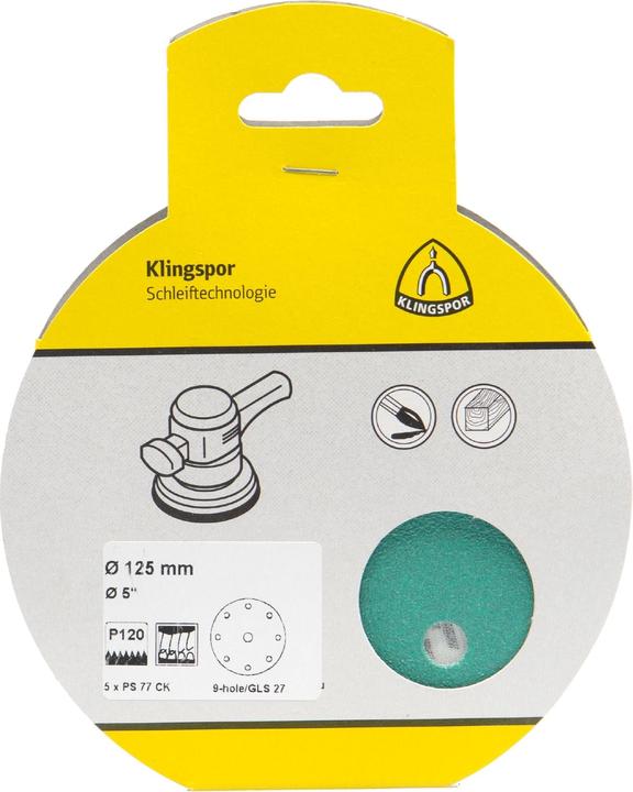 Klingspor PS 77 CK T-ACT SB-verpackt - Schleifscheiben 125 mm (80)