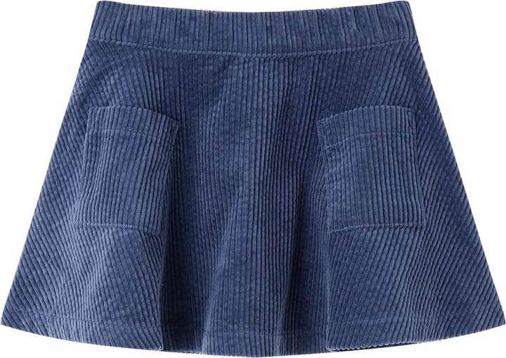 Produktbild VidaXL Kinderrock mit Taschen Cord Marineblau 92,Material: 100 (92)