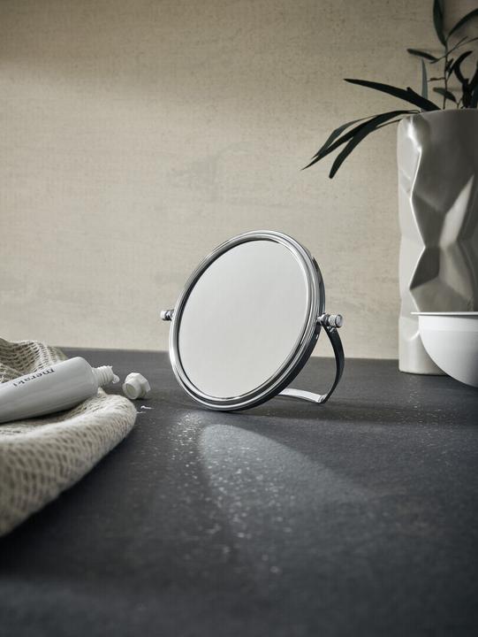 Image du produit Emco pure miroir cosmétique, à coller, 3 fois, D=153mm, 109800126