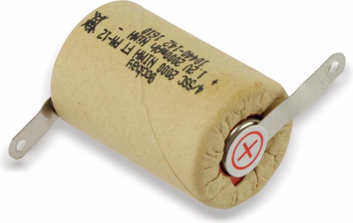 Image du produit Goobay 4/5 Sub-C, 2000 mAh, patte à souder (Z) (1 pcs, Sous-C, 2000 mAh)