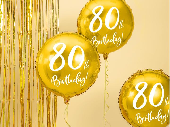 Produktbild Partydeco Luftballon 80 Jahre - 45cm (1 x)