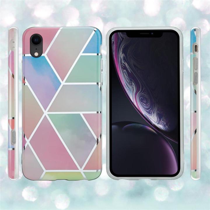 Produktbild Cadorabo IMD TPU Bunter Marmor Cover (Apple iPhone XR)
