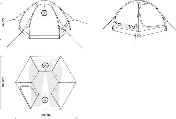 Immagine prodotto Samaya Samaya2.5 (Tenda a cupola, 1.64 kg, 3 persone)