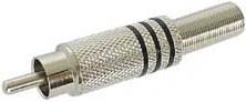 Image du produit Velleman Rca Plug Homme Nickel Noir