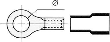 Image du produit Velleman Terminal à anneau rouge 5.3Mm