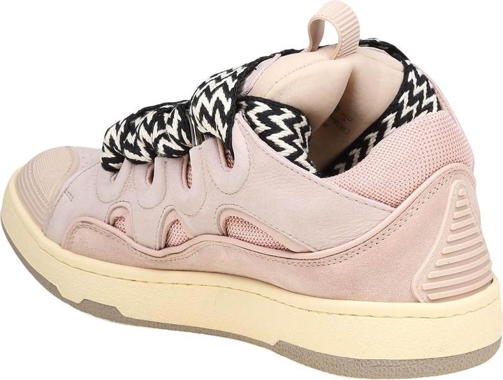 Produktbild Lanvin curb sneakers in white and pink leather (36)