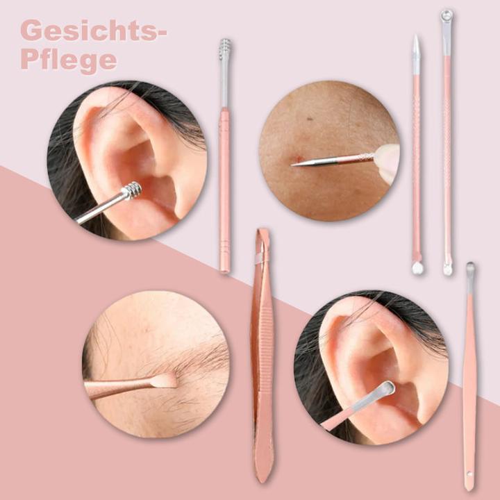 Immagine prodotto Hermex Set per manicure e pedicure Forbici per unghie Taglia unghie Punti neri