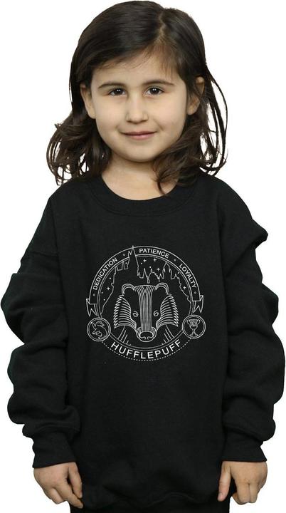 Immagine prodotto Hufflepuff Seal Felpa Ragazze (152, 158)