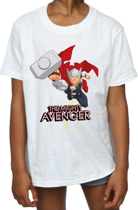 Actual product image Girls Thor The Mighty Avenger Cotton T-Shirt (116)