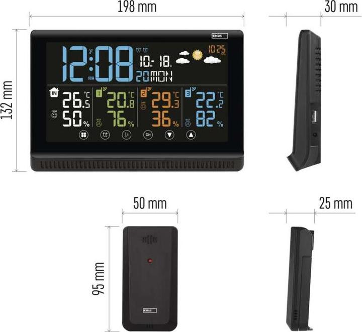 Actual product image Emos Drahtlose Wetterstation E8614