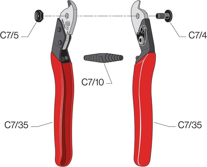 Produktbild Felco Kabelschere (Ø7mm) C7 (190 mm)