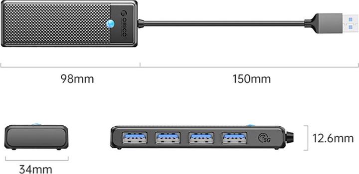 Actual product image Orico Adapter Hub 4in1 USB 3.0 (4 Ports)