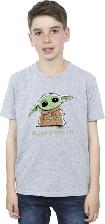 Image du produit Star Wars - T-shirt THE MANDALORIAN GROGU SNACKS MEME - Garçon (140, 146)