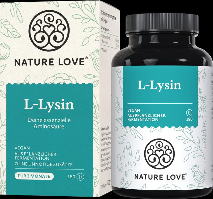 Image du produit Nature Love L-Lysine (180 pièce(s), Capsules, 107 g)