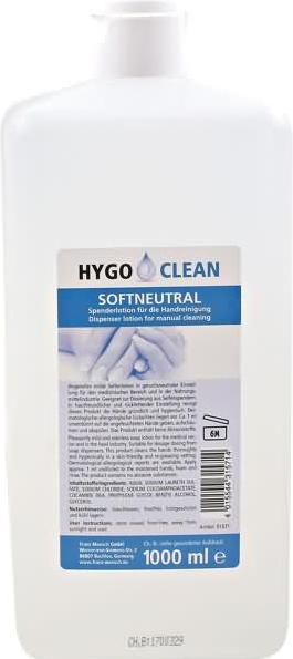 Hygoclean Handwaschseife "SOFT NEUTRAL", 1 Liter (Flüssigseife, 1000 ml)