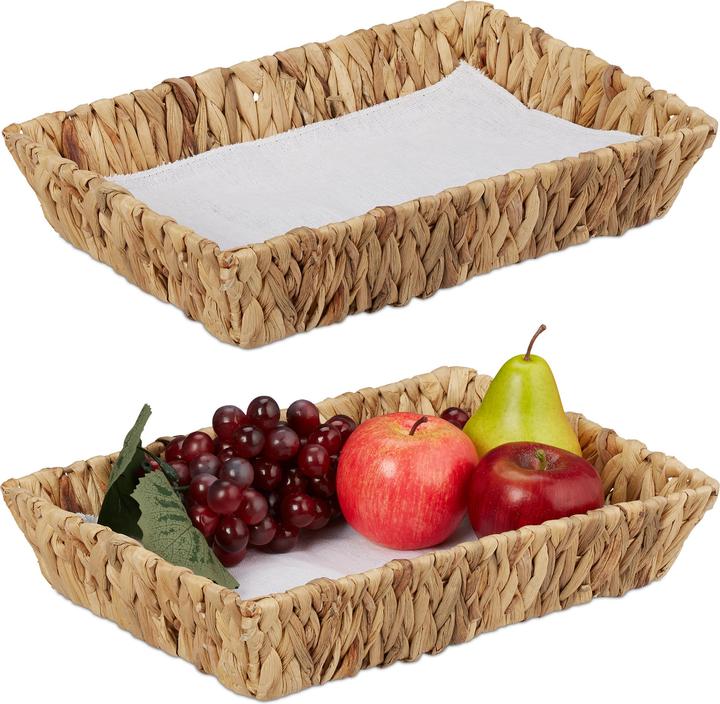 Produktbild Relaxdays 2x Obstschale (34 x 24 x 7 cm)