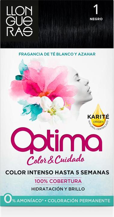 Llongueras OPTIMA hair colour #1-black (1)
