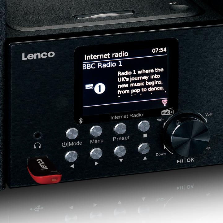 Image du produit Lenco MC-250 (Bluetooth, Lecteur de CD, 1x 12 W)