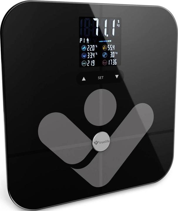 Immagine prodotto Truelife Bilancia pesapersone max. 180 kg FitScale W7 BT nero al dettaglio (180 kg)