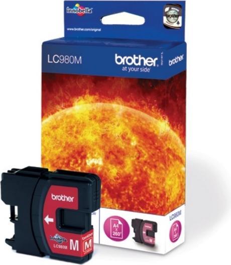 Actual product image Brother LC-980M ink cartridge magenta 260 pages ISO/IEC 24711 55ml magenta DCP 145 C (M)
