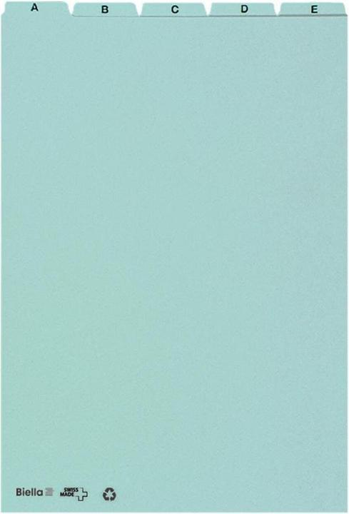 Actual product image Biella Index guide cards alphabet A - Z blank (A4, 450 g/m², 25 x)