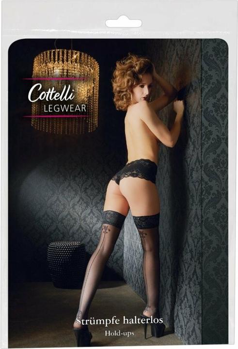 Actual product image Cottelli Collection Seamed stockings with motif (4)