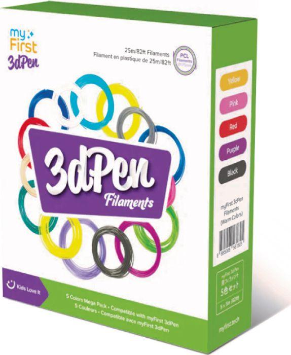 Image du produit myFirst 3D Pen Filler 5 Color Pack (PCL, 1.75 mm, 114 g, Multicolore)