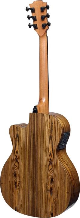Actual product image Lâg Guitars HyVibe (Semi acoustic guitar, Khaya Mahogany, Blackwood)