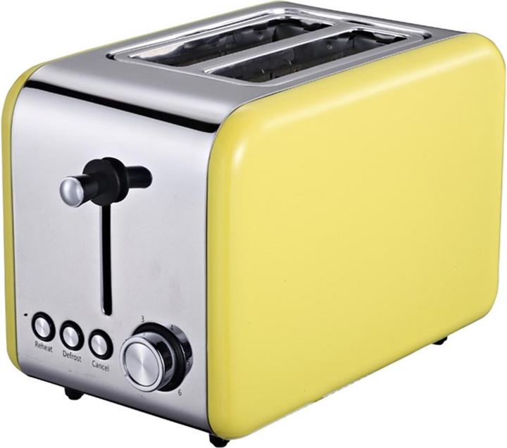 Image du produit Michelino 2 Scheiben Toaster mit Brötchenaufsatz Retro Gelb