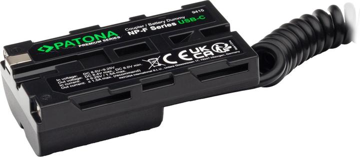 Produktbild Patona USB-C Input Akku-Adapter NP-FZ100 (Gleichstromkuppler)