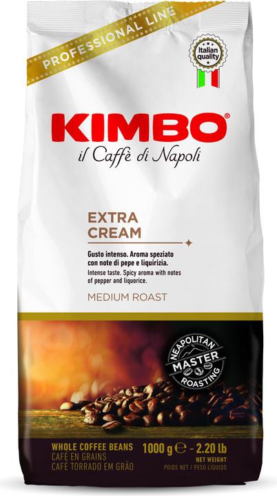 Kimbo crème supplémentaire (1000 g, Torréfaction moyenne)