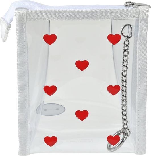 Actual product image Disney Baymax clear bag with carabiner - Cosmetic bag