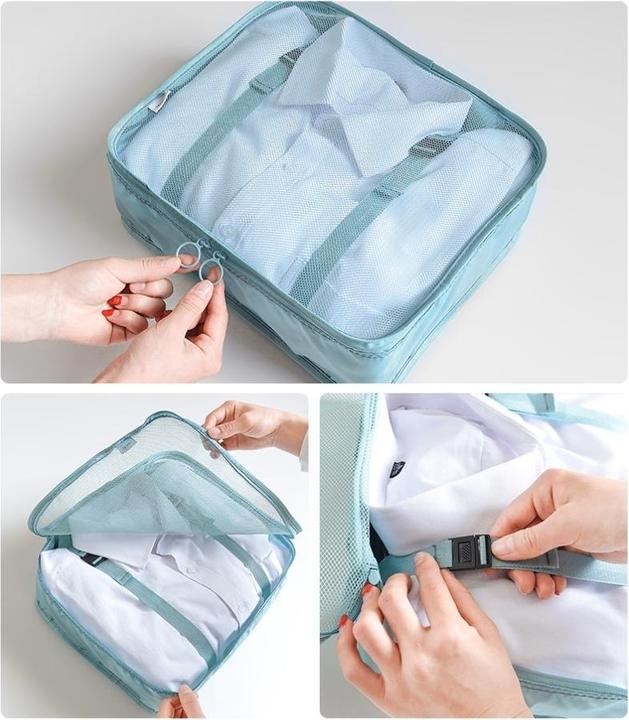 Image du produit Noya Koffer Organizer Reisegepäck Kompressions Kleidertaschen 8in1 Set