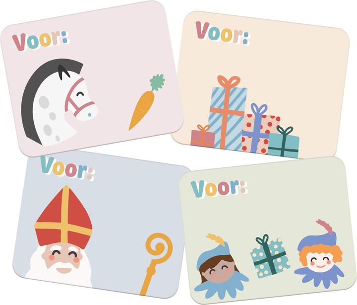 Produktbild Folat Namensaufkleber Geschenk - Sint en Pieten - 50 Stück