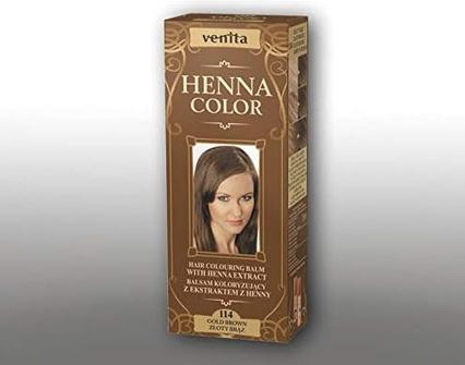 Venita - Henna Color Coloring Lotion From Henna 114 Golden Brown 75Ml (114 Golden Brown)
