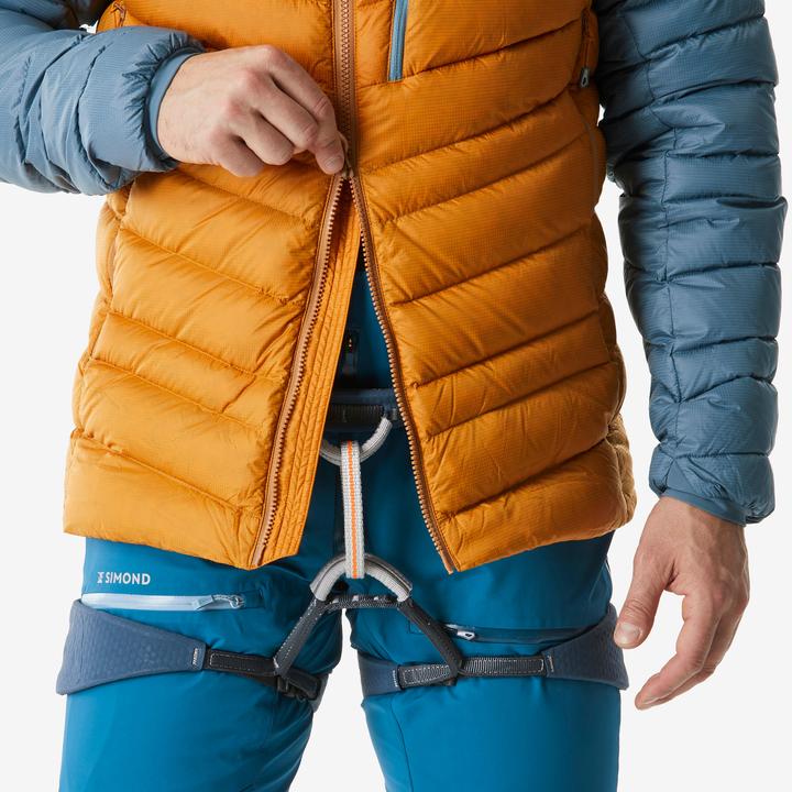 Actual product image Simond Men's mountaineering down jacket Ochre - Grey (M)