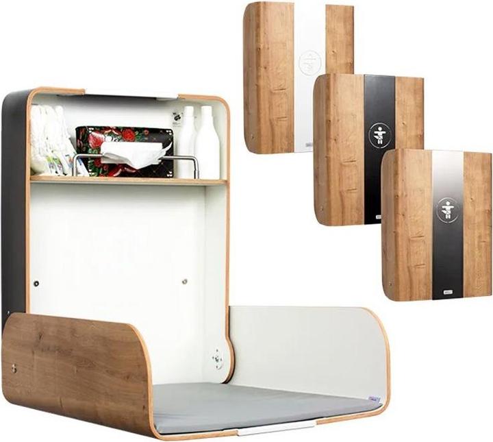 Produktbild Timkid Wickeltisch Holz/Edelstahl Midi Eiche
