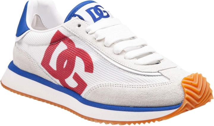 Produktbild Dolce & Gabbana cushion sneakers in mixed materials white and red color (45)