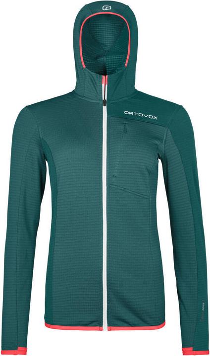 Actual product image Ortovox Fleece Light Grid Hoodie Ladies Midlayer (XS)