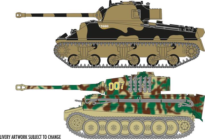 Produktbild Airfix Bausatz Panzer Set Tiger 1 vs Sherman Firefly 1:72