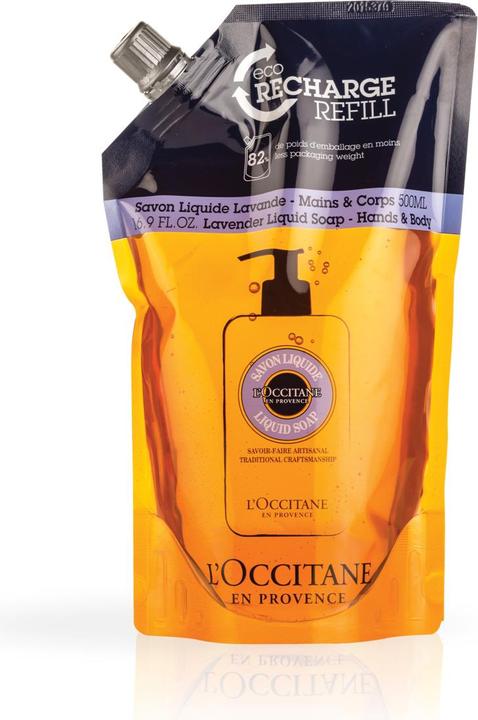 L'Occitane Öko-Nachfüllpackung Shea Flüssigseife Lavendel (500 ml)