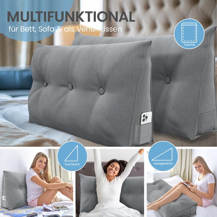 Produktbild Aktivshop Bett- und Rückenstützkissen (20 x 120 x 50 cm)