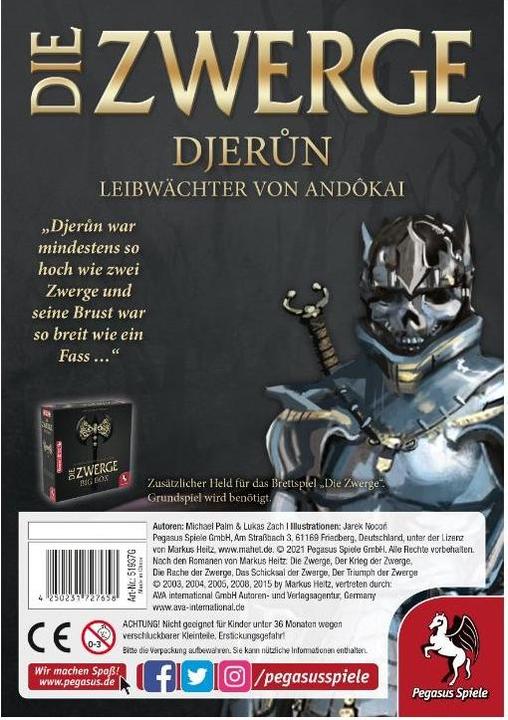Produktbild Pegasus 51937G - Djerun - Charakterpack: Die Zwerge, ab 10 Jahren (Erweiterung, DE-Ausgabe) (Deutsch)