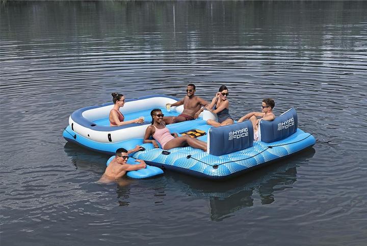 Actual product image Bestway Hydro Force Tropical Breeze 6-Person Inflatable Party Island 3.73 m