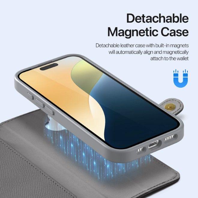 Produktbild Dux Ducis Lawa Series MagSafe Kunstleder Bookcover Hülle (Apple iPhone 16 Plus)