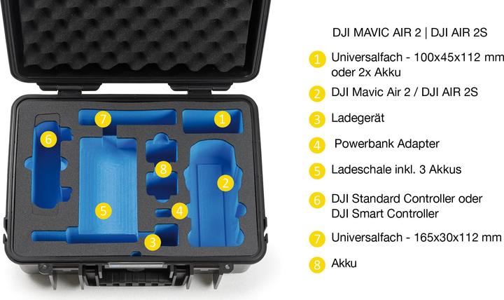Produktbild B&W International Copter Case Type 4000 Y (Drohnen Koffer, DJI Mavic Air 2)