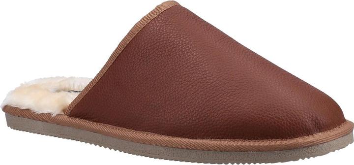 Actual product image Hush Puppies Mens Coady Leather Slippers (44)